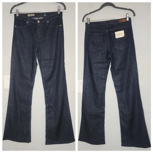 NWT AG Carine Trouser Leg Jeans Cotton Lyocell Women's Size 28 (6) Darkwash